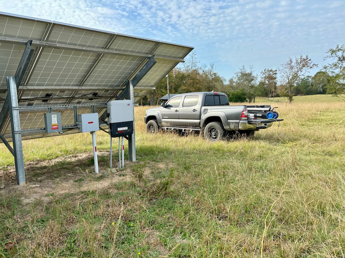 Completed solar panel cleaning project by Pristine Panels