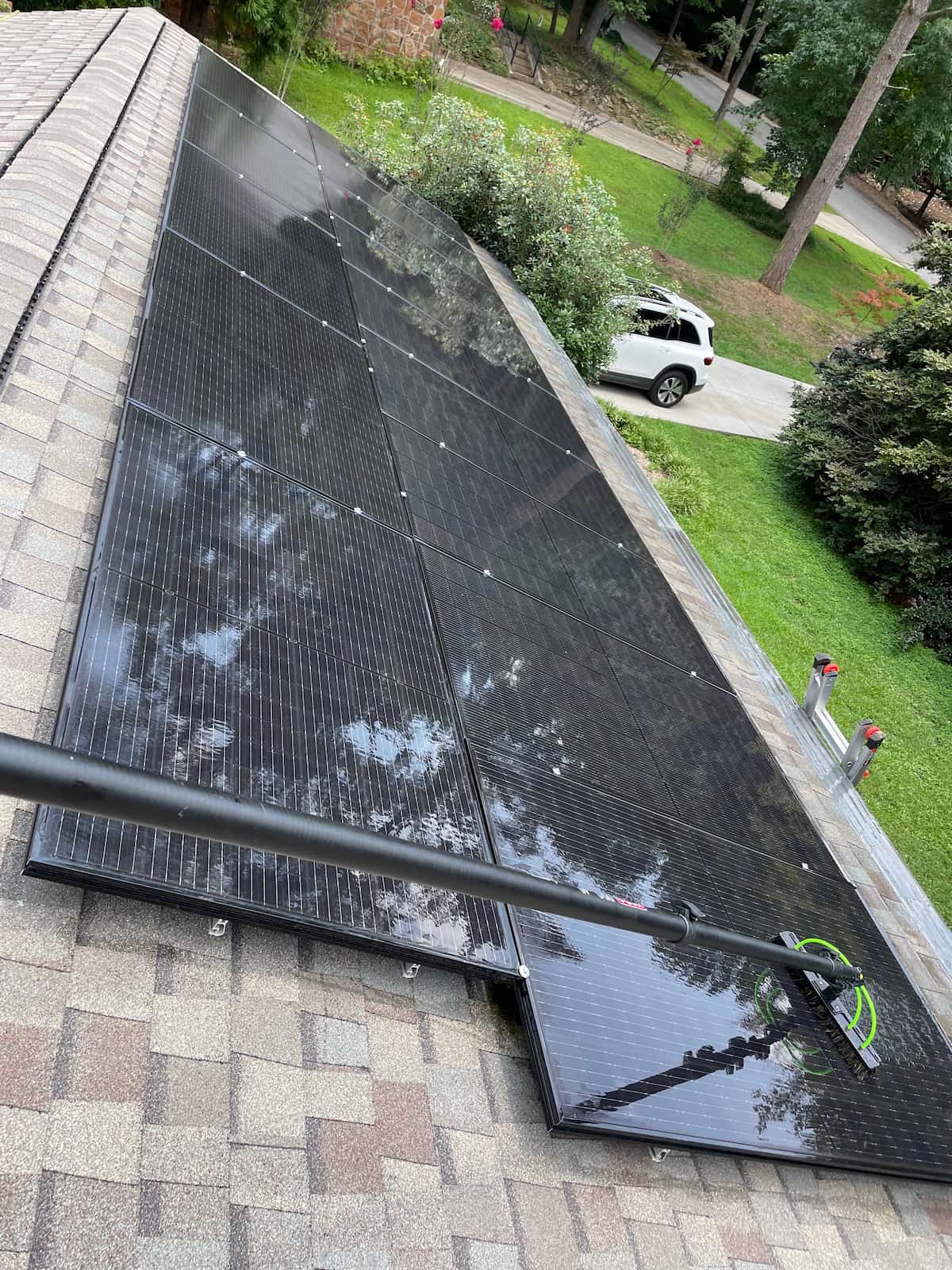 Residential solar cleaning by Pristine Panels, LLC